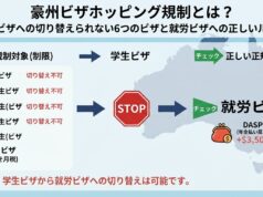 豪州ビザホッピング規制とは? 学生ビザに切り替えられない6つのビザと就労ビザへの正しいルート 豪州ビザホッピング規制とは? 正しいルートを解説