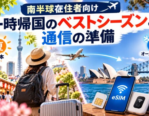 一時帰国のベストシーズンは? 南半球在住者の時期選びと準備 南半球在住者向け・一時帰国のベストシーズンと通信の準備